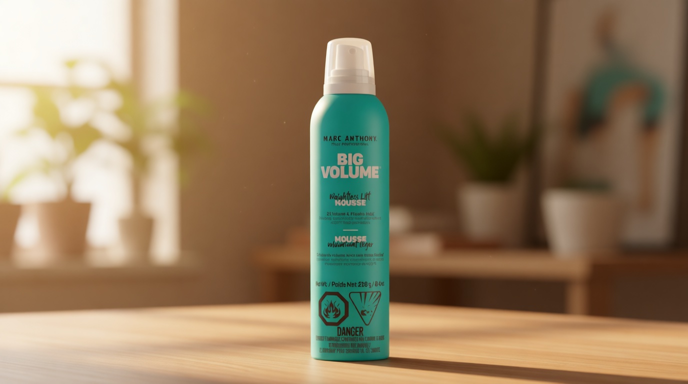 Marc Anthony Big Volume Hair Mousse for Fine, Thin Hair - Lightweight Volumizing Hair Styler with Flexible Hold for Full Body & Bounce - Frizz-Free & Sulfate-Free Hair Care Product