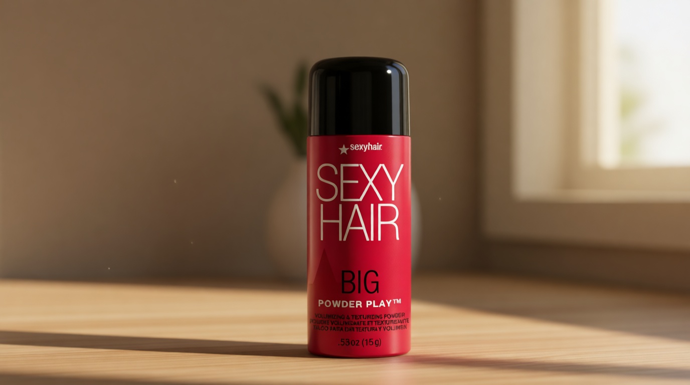 SexyHair Big Powder Play Volumizing & Texturizing Powder, 0.53 Oz | Colorless on Hair | Fragrance Free | Instant Lift