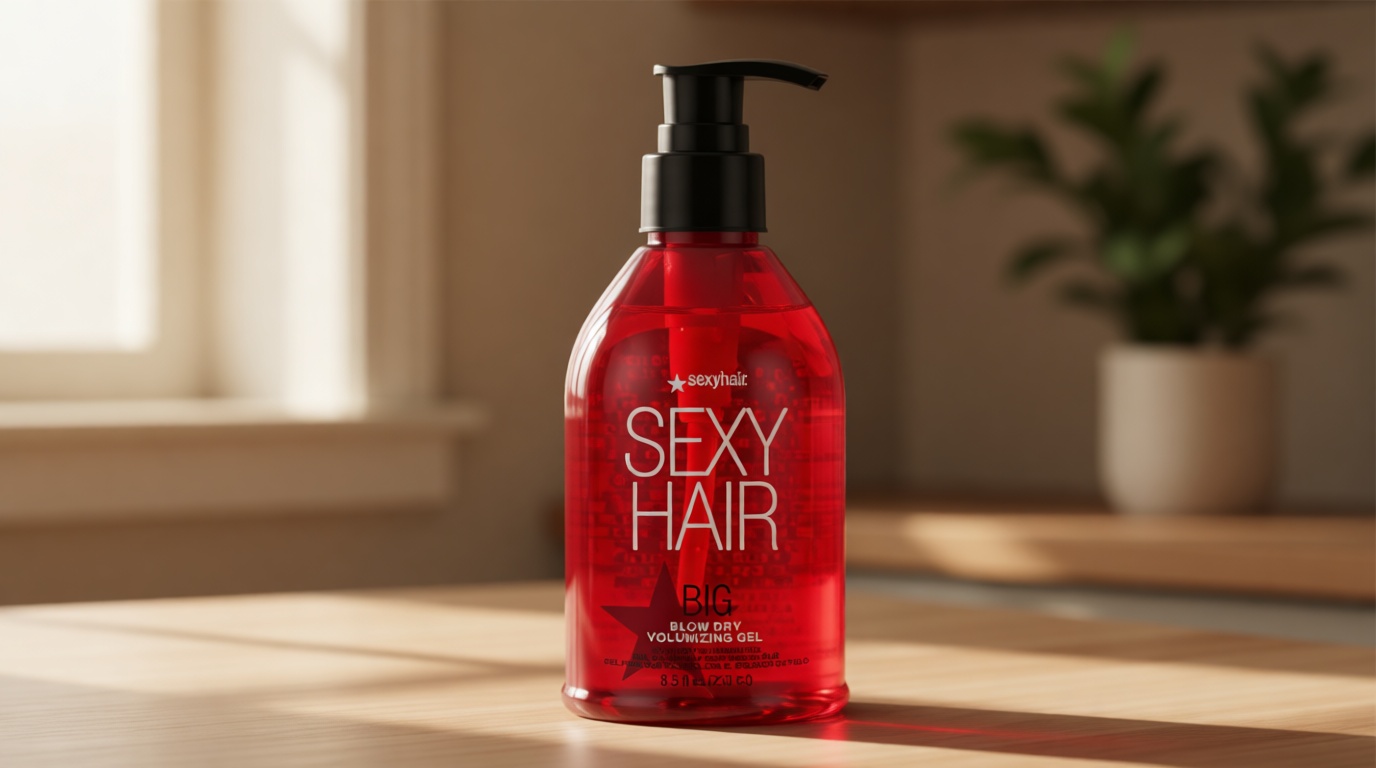 SexyHair Big Blow Dry Volumizing Gel | Added Volume with Hold | Up to 72 Hours of Humidity Resistance | All Hair Types