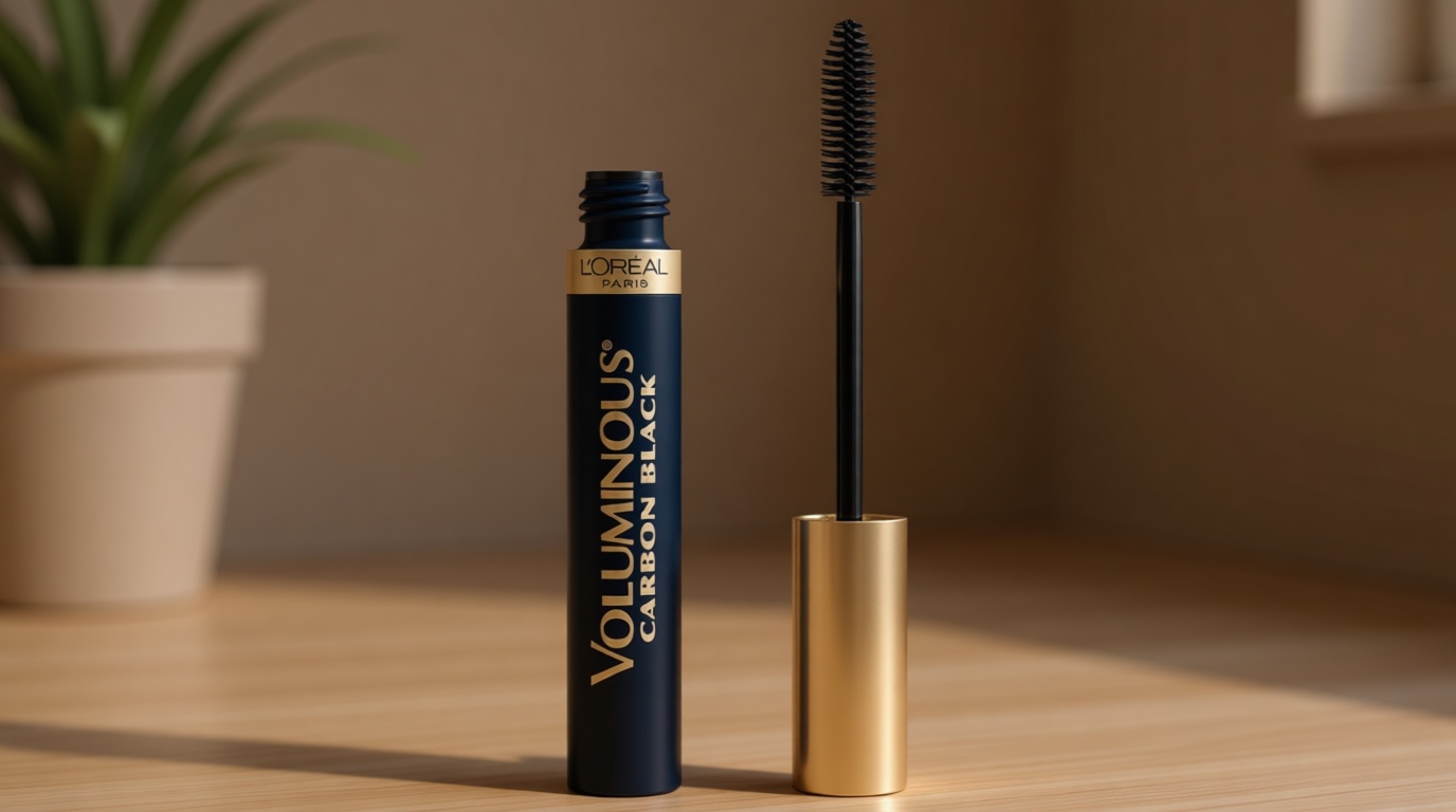 L’Oreal Paris Original Voluminous Mascara, Building Mascara Volume and Length Formula, Washable, Carbon Black, 0.26 Fl Oz., 1 Count