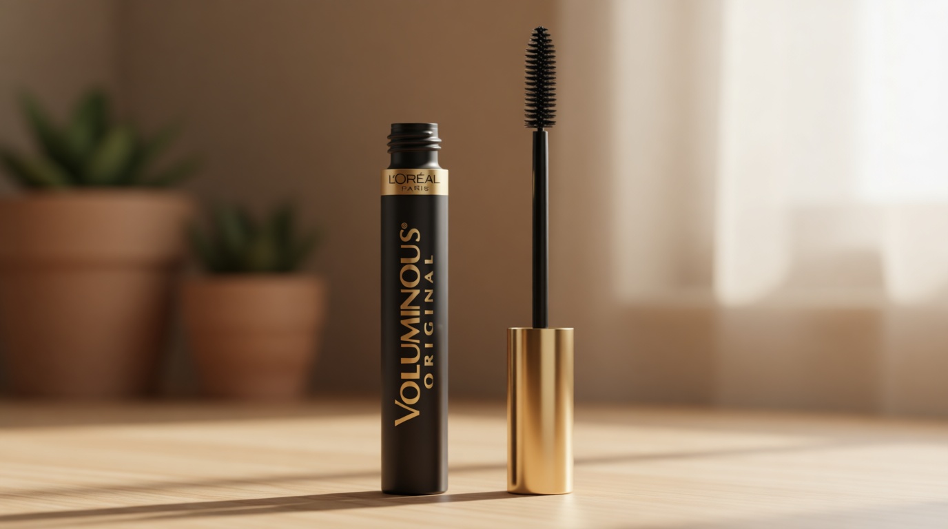 L’Oreal Paris Original Voluminous Mascara, Building Mascara Volume and Length Formula, Washable, Blackest Black, 0.26 Fl Oz., 1 Count