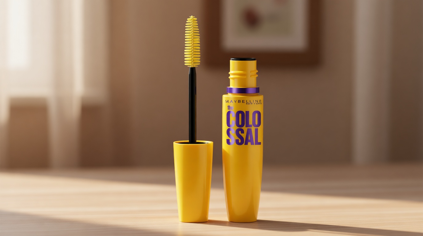 Maybelline Volum' Express Colossal Washable Mascara Makeup, Volumizing, Glam Black, 1 Count