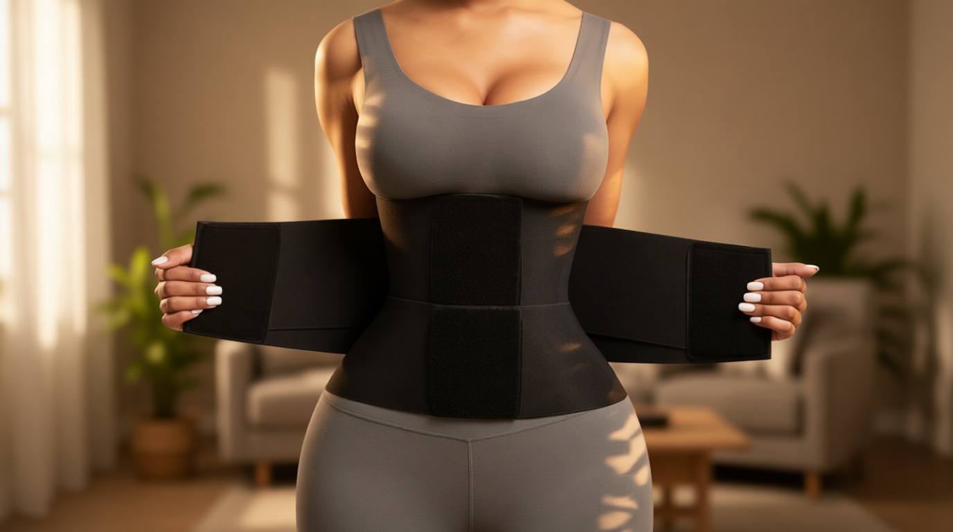 FeelinGirl Waist Trainer Belt Waist Cincher Trimmer Ab Belt Tummy Control Body Shaper with Triple Wrap Women and Men