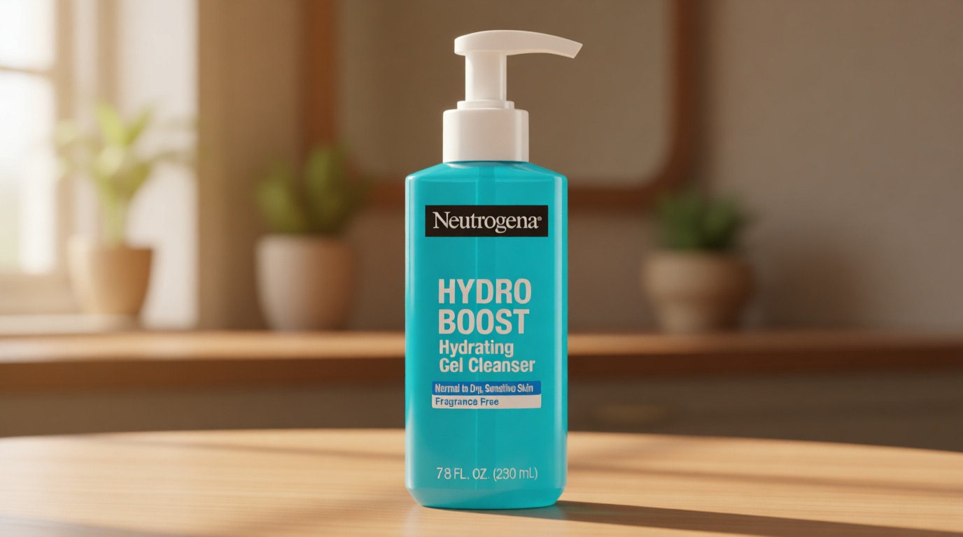 Neutrogena Hydro Boost Face Wash, Fragrance Free, Hydrating Facial Cleanser with Hyaluronic Acid, Daily Foaming Face Wash & Makeup Remover, Hypoallergenic Gel Cleanser, 7.8 fl. oz