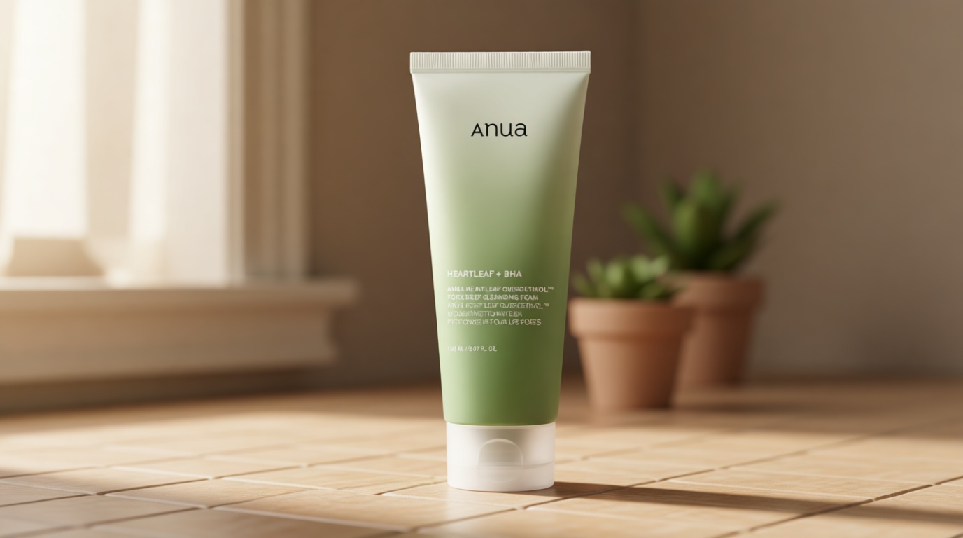 Anua Heartleaf Quercetinol Pore Deep Cleansing Foam, Face wash for Pore Refining Cleanser, Hydrating Daily Facial Cleanser For Double Cleansing, Gentle Foaming with BHA, Korean Skincare, 5.07 fl.oz.