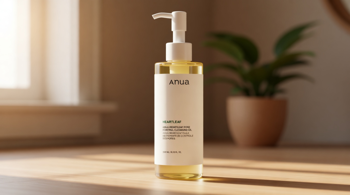 Anua Heartleaf Pore Control Cleansing Oil, Pore Cleanser, Sebum Care, Gentle Melting Oil Cleanser for Face, Safe For All Skin Type, Daily Hydrating Makeup Remover, Korean Skin Care (6.76fl.oz)