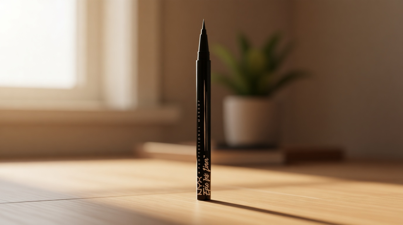 NYX PROFESSIONAL MAKEUP Epic Ink Liner, Waterproof Liquid Eyeliner - Black, Vegan Formula