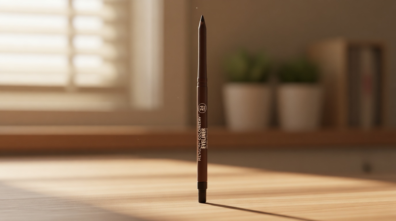 Revlon ColorStay Pencil Waterproof Eyeliner, Smudge-Proof, Eye Makeup with Built-In Sharpener, 202 Black Brown, 0.01 oz