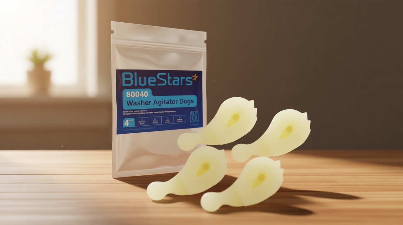 BlueStars 4 Packs 80040 Washer Agitator Dogs - Heavy Duty - Compatible with Whirlpool & Kenmore Washers - Replaces 285612 285770 3366877 387091 80040VP AP3119063 EA388034 ER80040 LP338 PS388034