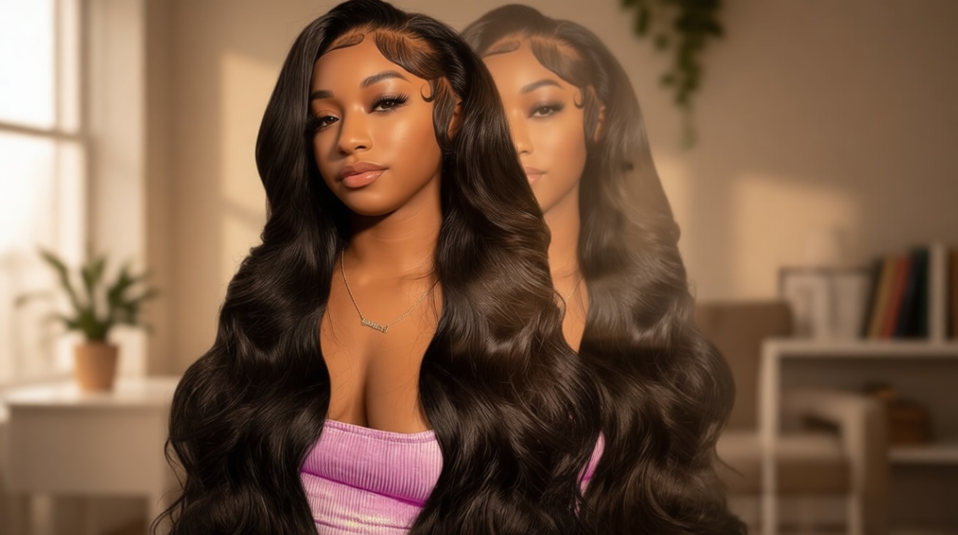 30 Inch 13x6 Lace Front Wigs Human Hair 200% Density Body Wave HD Lace Front Wigs Human Hair Pre Plucked Natural Color Glueless Wig 100% Virgin Lace Front Wigs for Women
