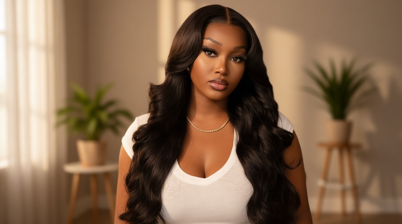 bunGiol 5x5 Glueless Wigs Human Hair Pre Plucked Pre Cut 24 Inch Body Wave Lace Front Wigs Human Hair 180% Put on And Go Glueless Wig For Black Women