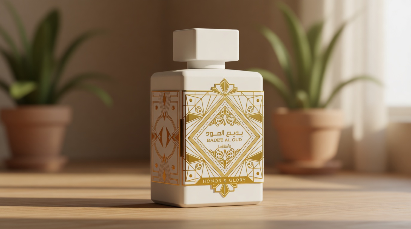 Lattafa Bade'e Al Oud Honor & Glory - Fruity, Vanilla, Warm Spicy, Woody - Eau de Parfum Long-Lasting Fragrance for Unisex, 3.40 Ounce / 100 ml | Unisex