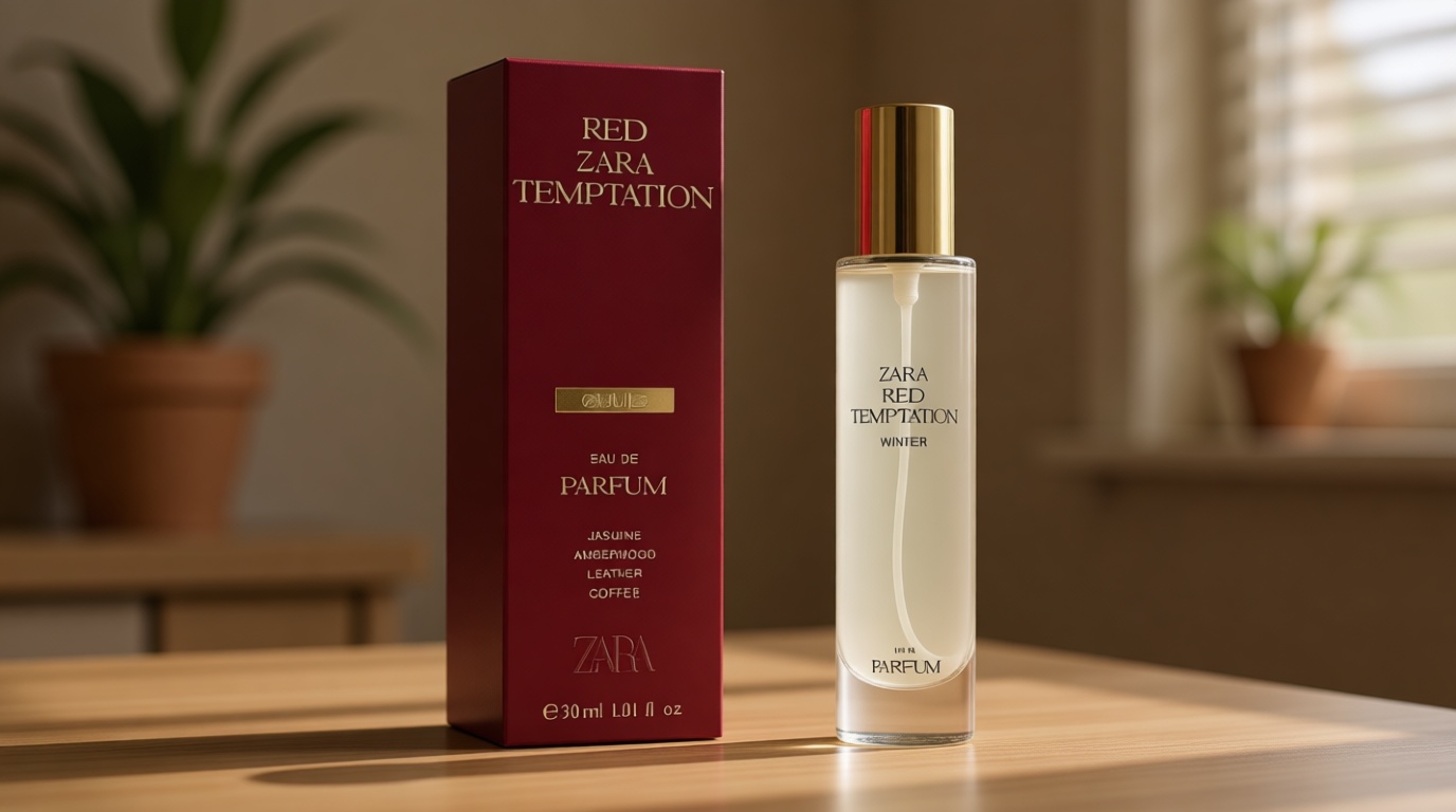 Zara Red Temptation Winter Women's Perfume | Eau de Parfum, 30ml (1.0 fl oz) | Fruity Orange, Floral Notes & Woody Amber Accords | Sophisticated & Long-Lasting Winter Fragrance