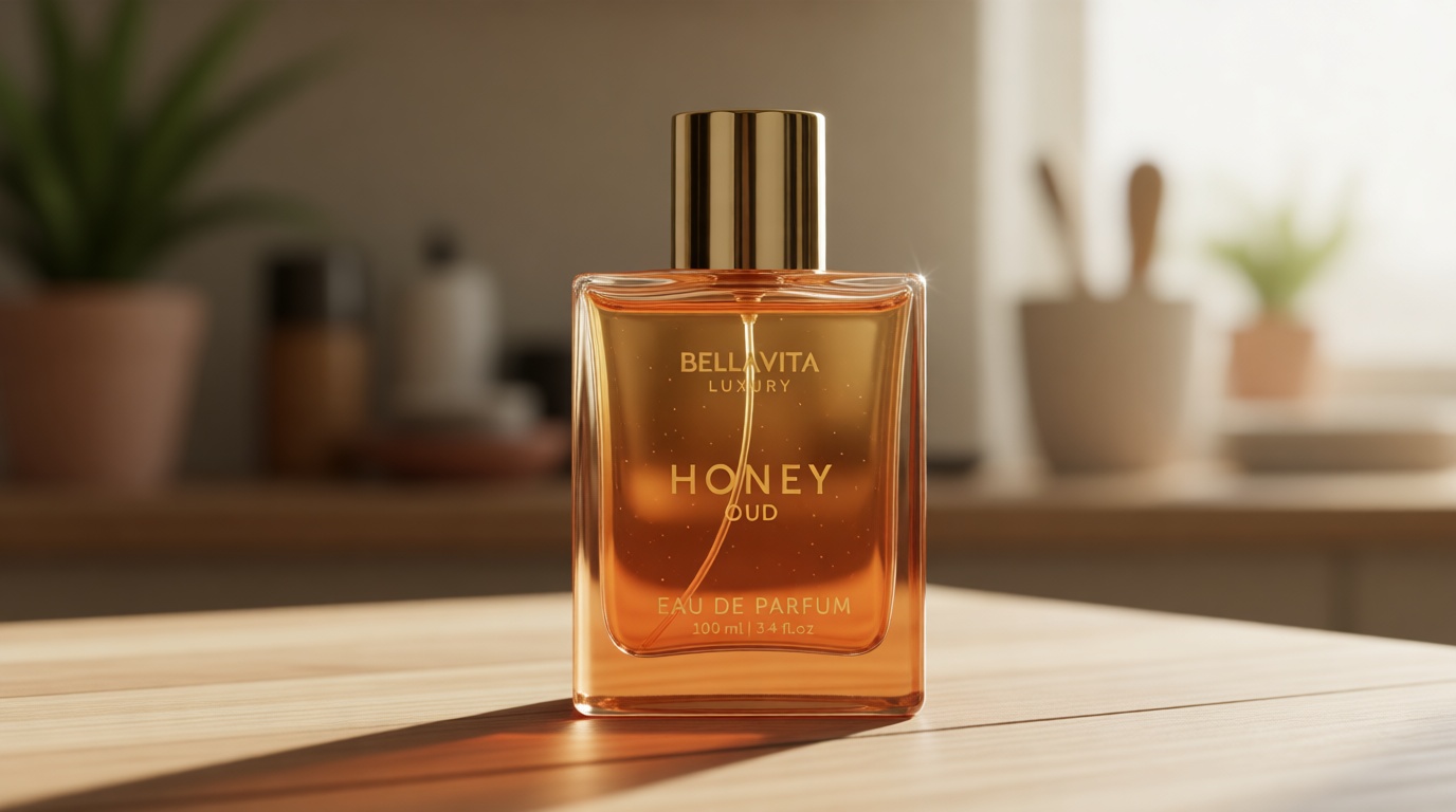 Bellavita Luxury Honey Oud Eau de Parfum | 100 ml (3.4 fl.oz.) | Perfume for Men and Women | Sweet Honey, Bergamot, Oud, and Amber Notes | Women's Day Special