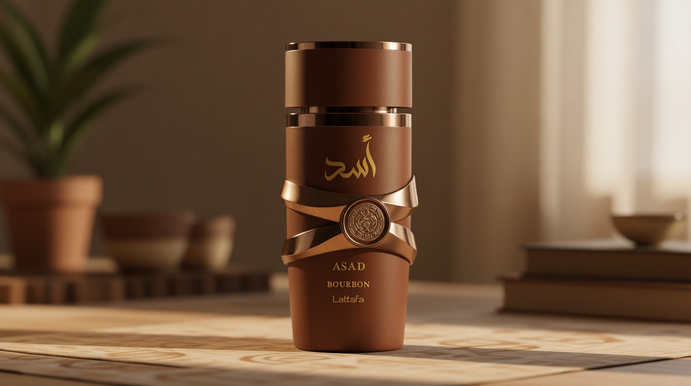 Lattafa Asad Bourbon for Unisex Eau de Parfum Spray, 3.4 Ounce / 100 ml | for Unisex