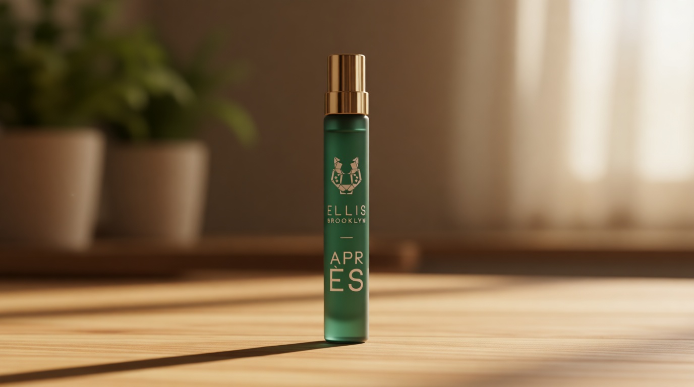 Ellis Brooklyn APRÈS Eau de Parfum, Winter-Inspired Unisex Fragrance with Bourbon, Vanilla & Evergreens, Clean, Long-Lasting, Sustainable Luxury Perfume, Made in the USA, 10ml / 0.33oz
