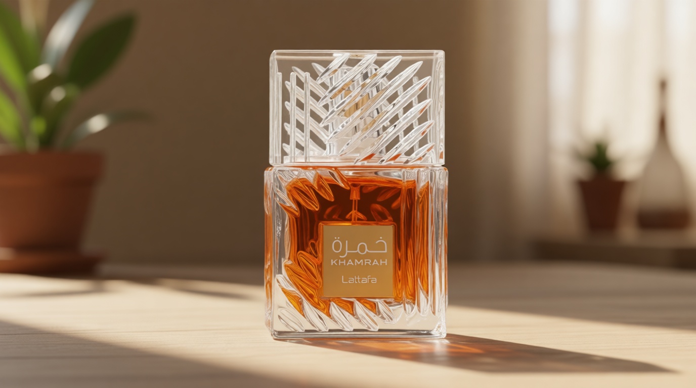 Lattafa Khamrah - Vanilla, Warm Spicy, Amber, Cinnamon - Eau de Parfum Long-Lasting Fragrance for Unisex, 3.40 Ounce / 100 ml