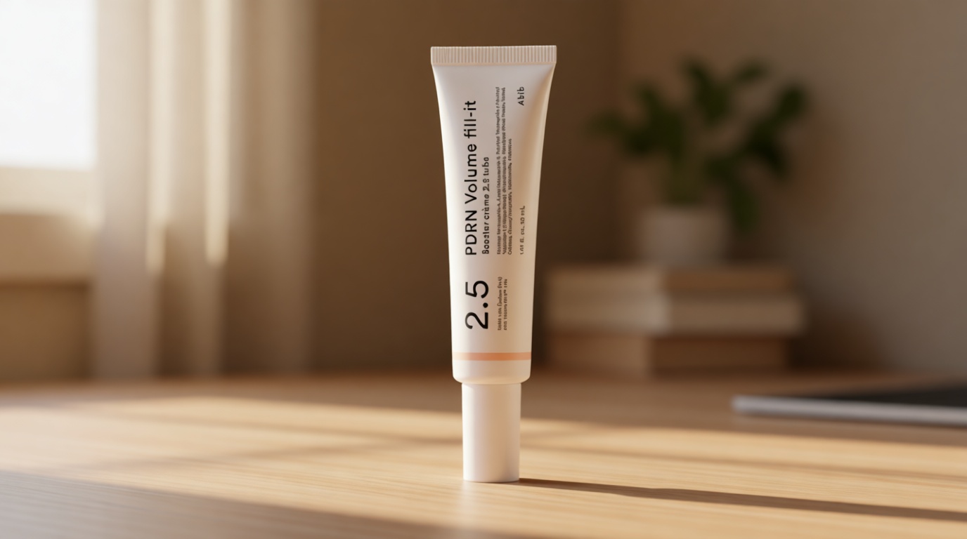 Abib PDRN Volume fill-it Booster Cream 2.5 tube | Facial Volume Plumping with PDRN 15,000ppm Peptides Retinal | For Forehead, Smile Lines & Neck Wrinkles | Anti-Aging Firming | 1.01 fl oz