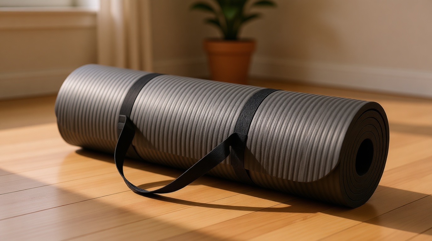 Amazon Basics Extra Thick Exercise Yoga Mat with Carrying Strap