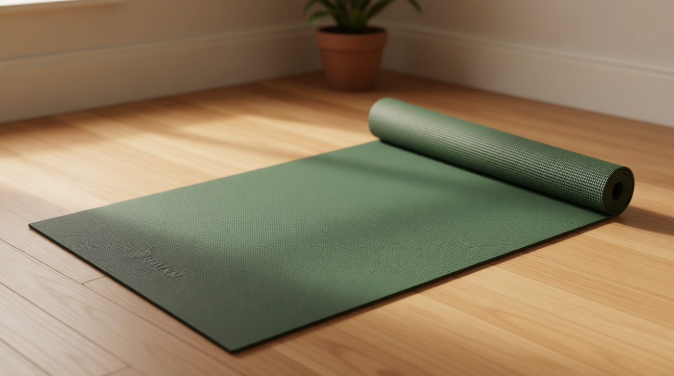 Gaiam Yoga Mat - Premium Solid Thick Non Slip Exercise & Fitness Mat for All Types of Yoga, Pilates & Floor Workouts