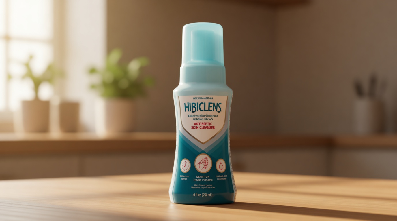 Hibiclens – Antimicrobial and Antiseptic Soap and Skin Cleanser – 8 oz with Foaming Pump – for Home and Hospital – 4% CHG
