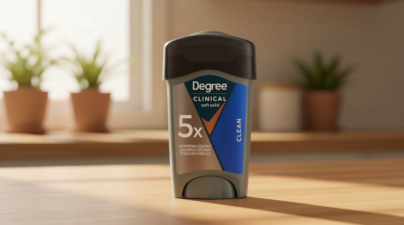 Degree Men Antiperspirant Deodorant Clean 72-Hour Sweat & Odor Protection Prescription-Strength Antiperspirant For Men with MotionSense Technology 1.7 oz