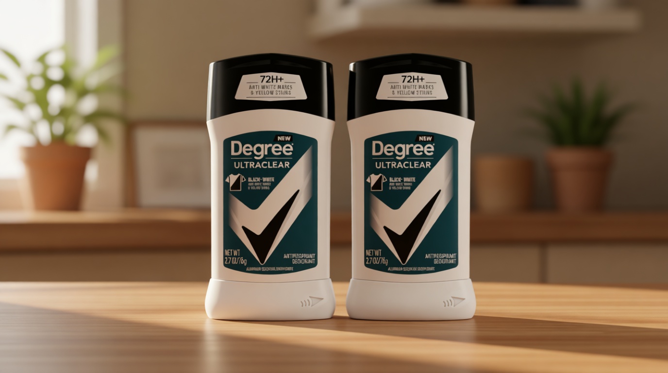 Degree Men UltraClear Antiperspirant Deodorant Black+White 2 Count 72-Hour Sweat & Odor Protection Antiperspirant For Men With MotionSense Technology 2.7 oz