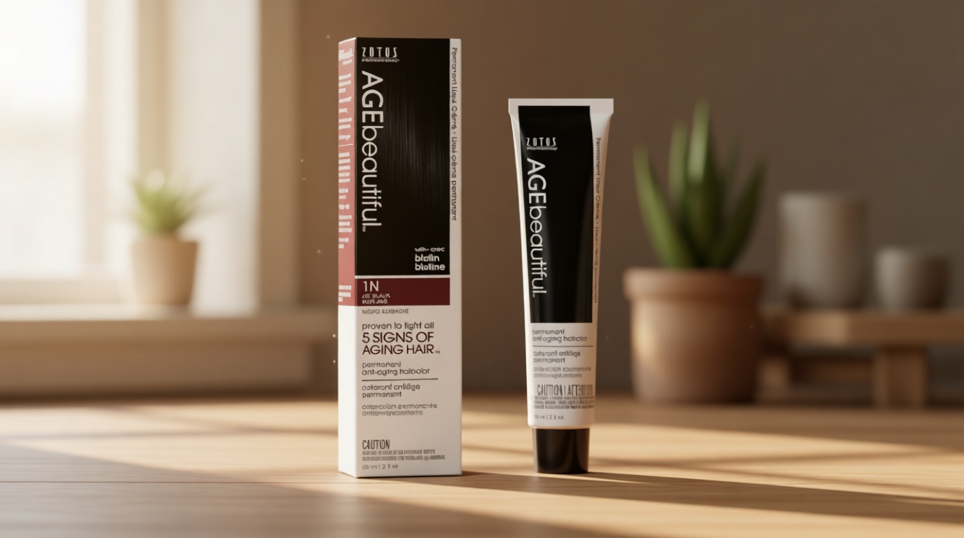 AGE beautiful Permanent Hair Color Dye Liqui Creme | 100% Gray Coverage | Anti-Aging Haircolor | Biotin for Thicker, Fuller, Healthier Hair | Professional Salon Coloring