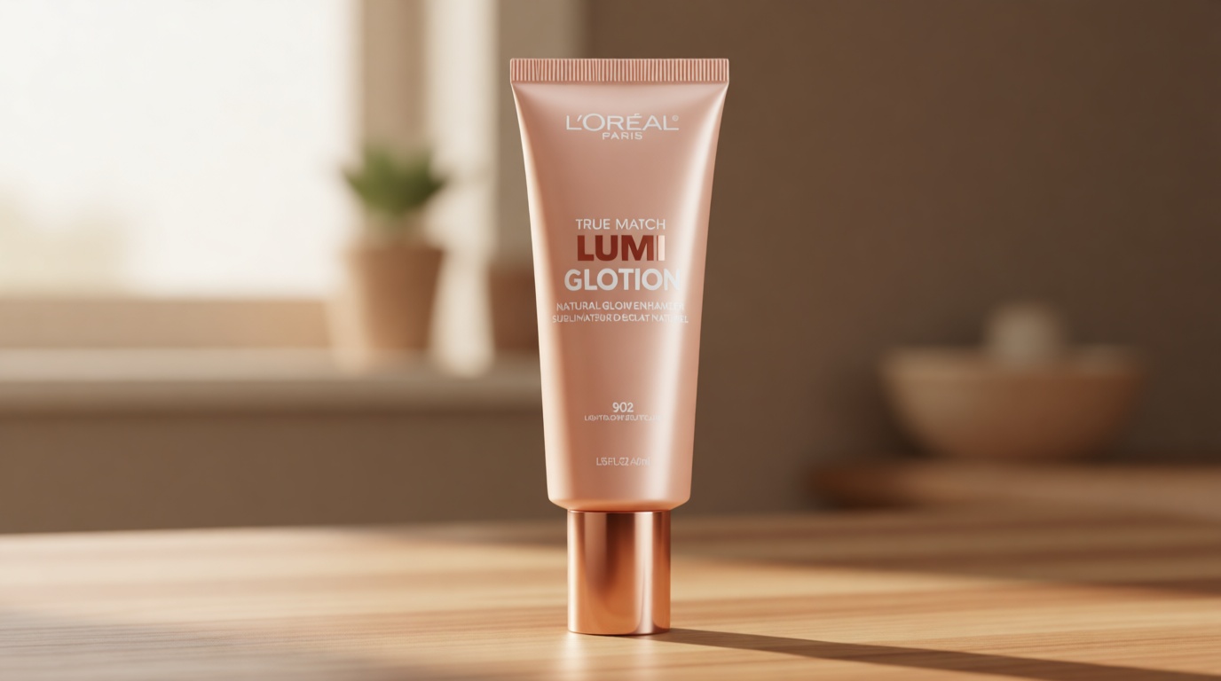 L'Oreal Paris Makeup True Match Lumi Glotion, Natural Glow Enhancer, Illuminator Highlighter, Bronzing Drops For a Sun-Kissed Glow, 902 Light