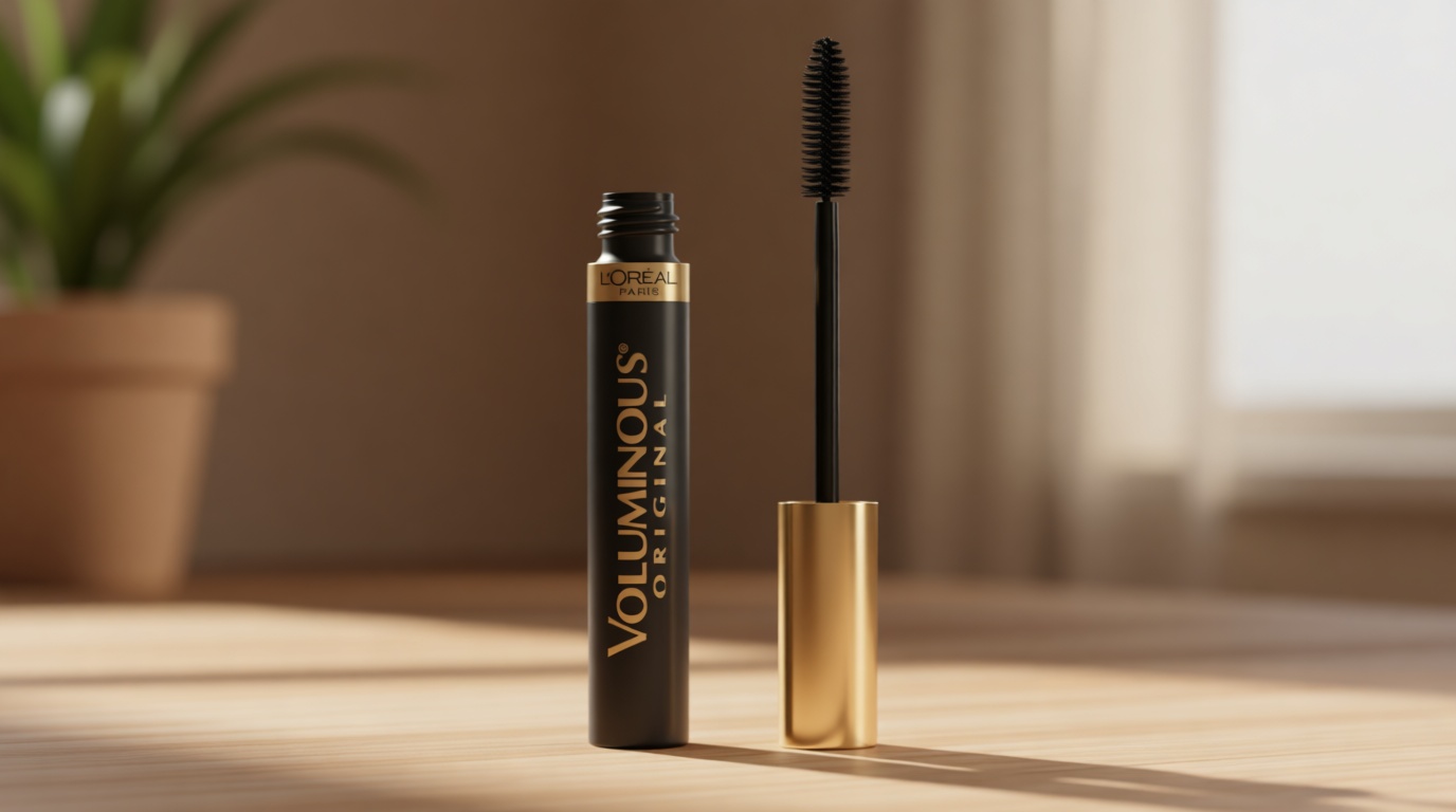L’Oreal Paris Original Voluminous Mascara, Building Mascara Volume and Length Formula, Washable, Black Brown, 0.26 Fl Oz., 1 Count
