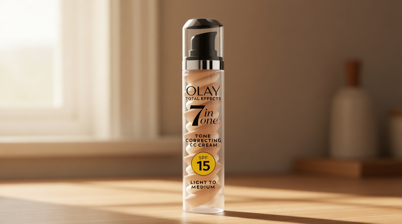 Olay Total Effects Tone Correcting Face Moisturizer with Sunscreen SPF 15, Light to Medium 1.7 Ounces
