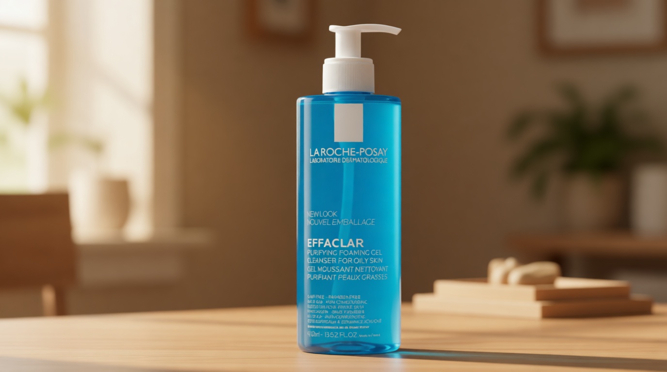 La Roche-Posay Effaclar Purifying Foaming Gel Cleanser for Oily Skin, With Zinc Pidolate To Remove Excess Oil, Alcohol Free & Oil Free, Face Wash For Oily Skin, Dermatologist & Sensitive Skin Tested​ Cradle to Cradle Certified