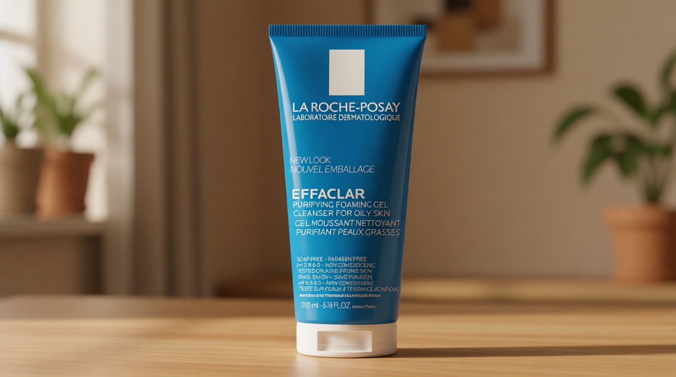 La Roche-Posay Effaclar Purifying Foaming Gel Cleanser for Oily Skin, With Zinc Pidolate To Remove Excess Oil, Alcohol Free & Oil Free, Face Wash For Oily Skin, Dermatologist & Sensitive Skin Tested​ Cradle to Cradle Certified