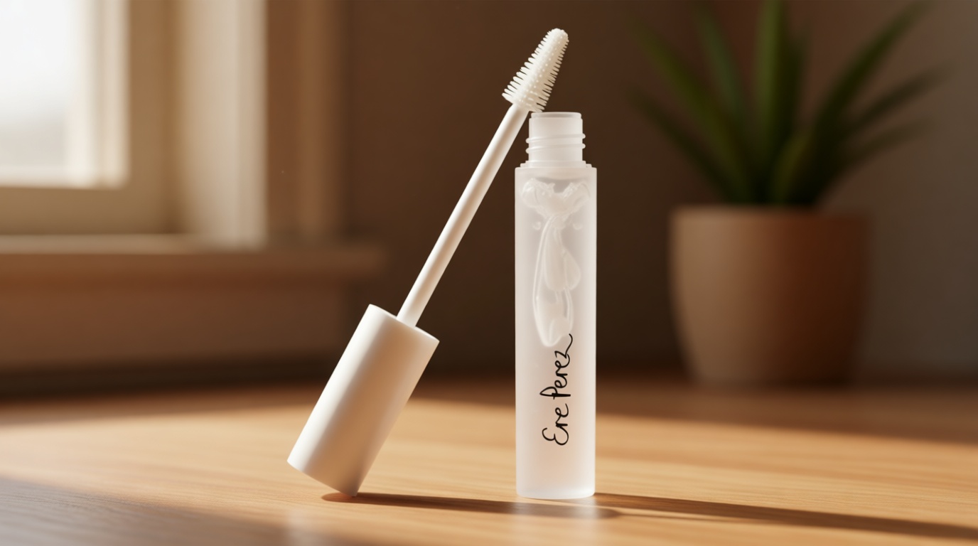 Ere Perez - Natural Aloe Gel Lash + Brow Mascara | Conditions, Lengthens, Defines, Sweat-Proof, Water-Resistant | Aloe Vera, Vitamin B5 | Vegan, Cruelty-Free, Clean Beauty (Clear, 0.35 oz | 10 ml)