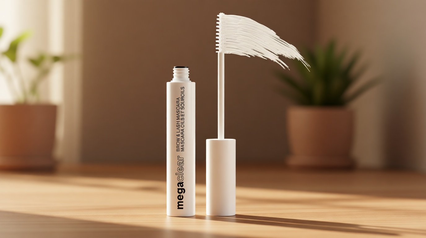 wet n wild Mega Clear Brow & Lash Mascara - Sculpts Brows, Defines Lashes, Conditioning with Soy Protein & ProVitamin B5, Primer & Top Coat, Cruelty-Free & Vegan - Clear