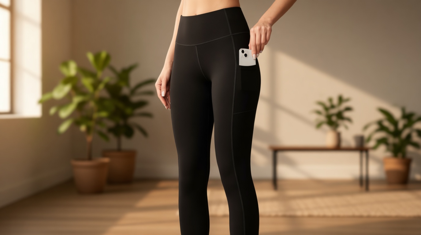 Ewedoos Women's Yoga Pants with Pockets Leggings for Women Tummy Control Workout Leggings for Women Compression Leggings Global Recycled Standard