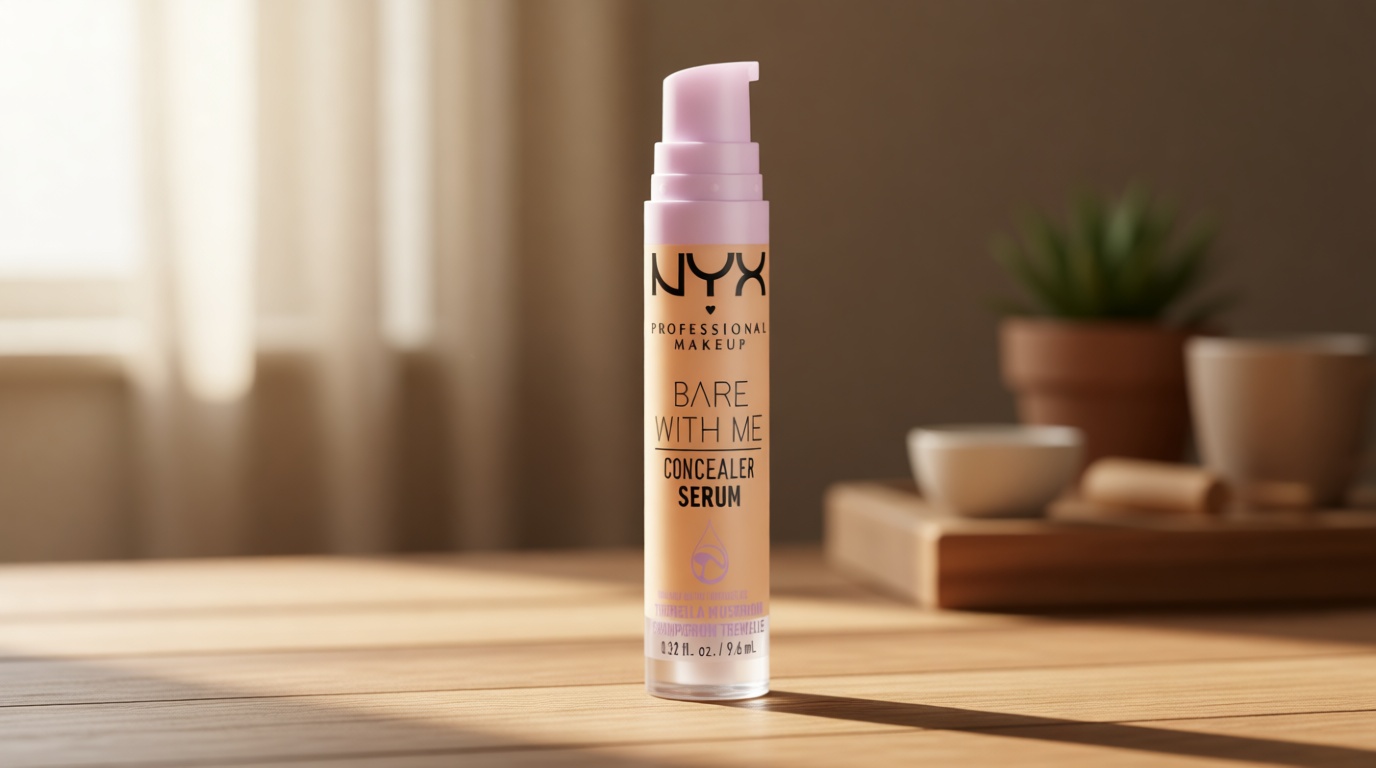 NYX PROFESSIONAL MAKEUP Bare With Me Concealer Serum, Concealer Makeup For Up To 24Hr Hydration - Beige