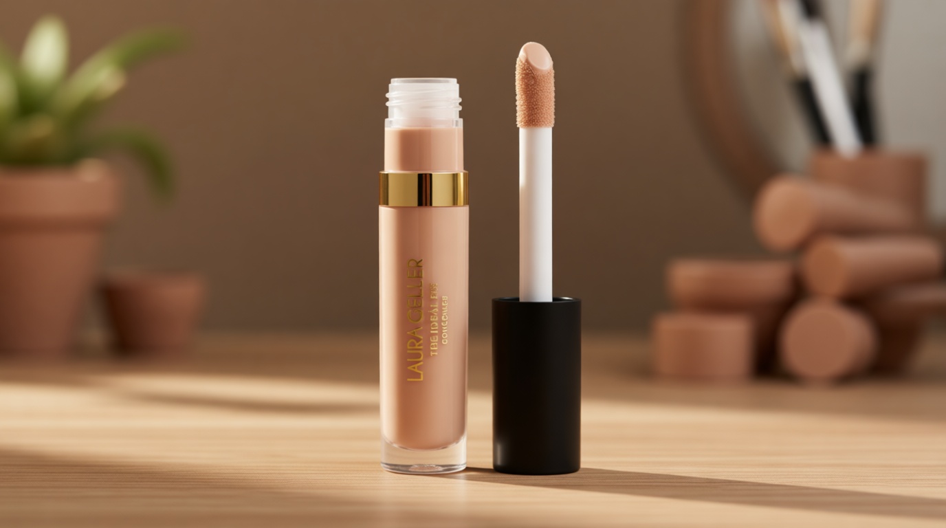 LAURA GELLER NEW YORK Ideal Fix Under Eye Concealer for Mature Skin – 02 Fair - Full Coverage, Anti-Aging, Color Correcting – Covers Dark Circles & Blemishes – Hydrating, Crease-Free, Long-Lasting