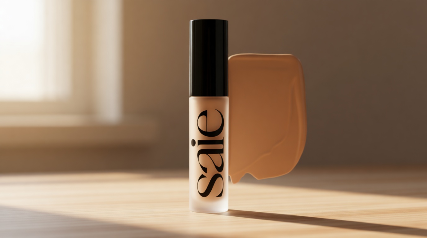 Saie Slip Tint Radiant Cream Concealer & All-Over Face Makeup - Concealer for Dark Circles, Redness & Blemishes - Lightweight Makeup Made with Hydrating Hyaluronic Acid - Shade 7 (0.17 oz)