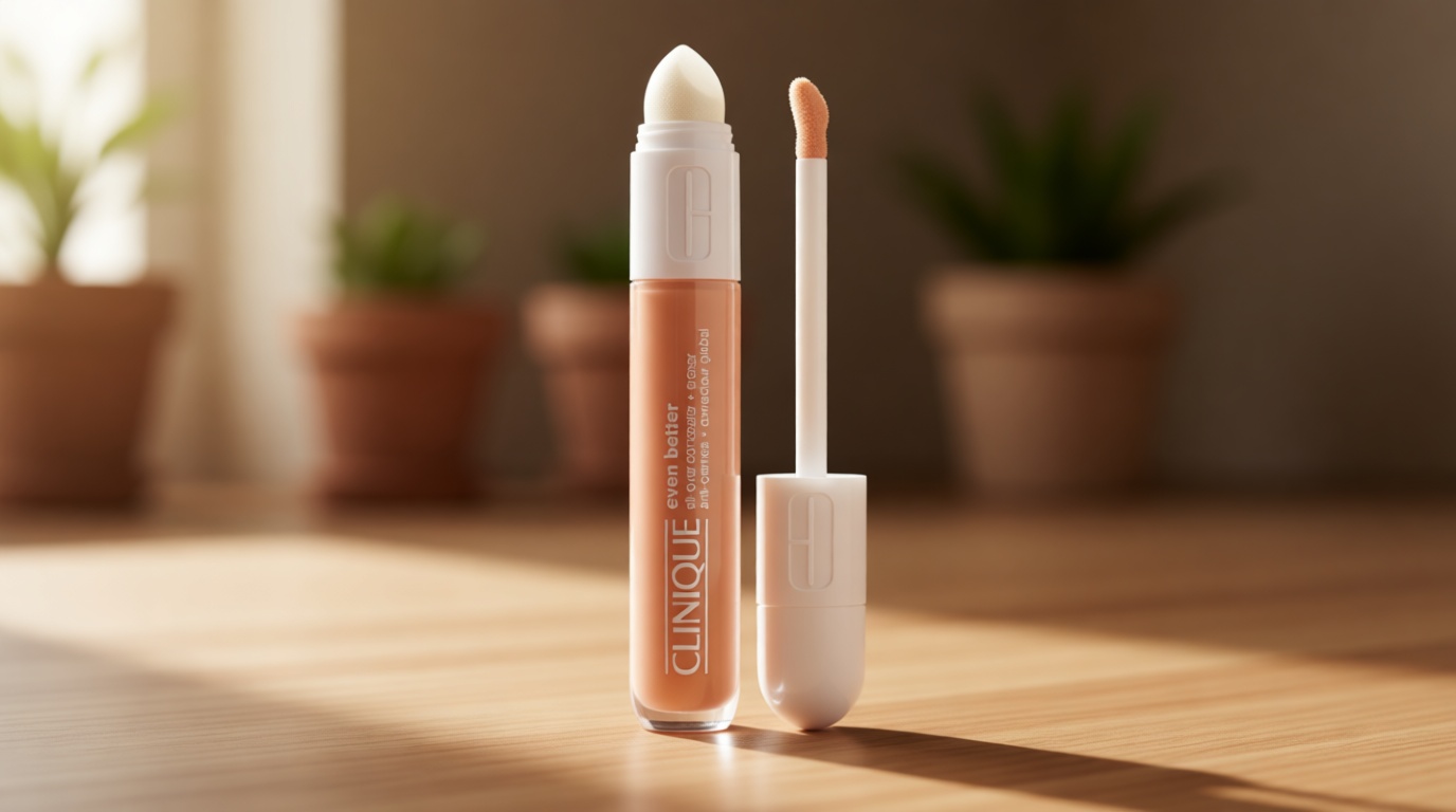 Clinique Even Better All-Over Full Coverage Concealer + Eraser Makeup For Dark Undereye Circles | With Hyaluronic Acid + Caffeine | Hydrating, Brightening + Depuffing