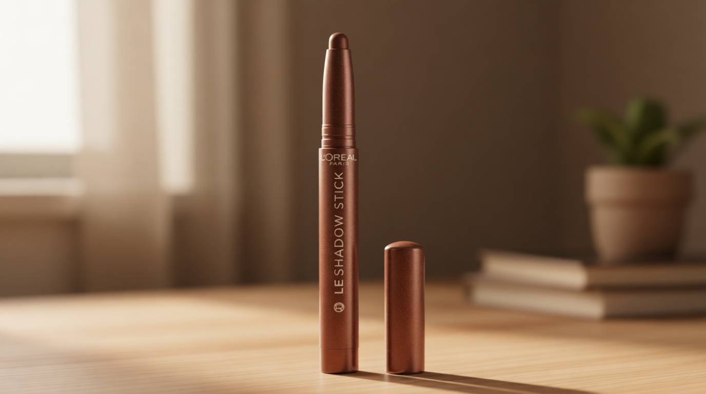 L'Oreal Paris Makeup Le Shadow Stick Eyeshadow, Blendable, Smudge-Resistant, Cream Eyeshadow, Brown Abyss, 0.05 Oz