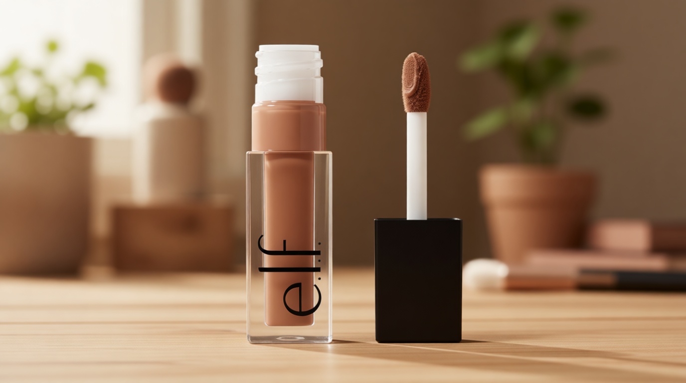 e.l.f. Liquid Velvet Eyeshadow, Crease-Resistant Liquid-to-Powder Eyeshadow For A Rich, Soft-Matte Finish, Vegan & Cruelty-Free, Beige & Boujee