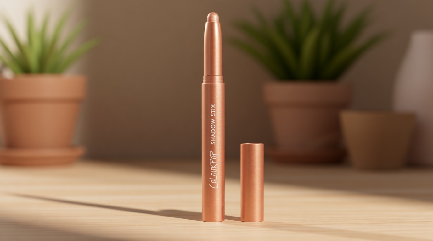 ColourPop Shadow Stix - Cream Eyeshadow Stick with Long-Lasting Color - Multi-Use Cream Makeup with a Built-In Sharpener & Precise Tip for Easy Application - Honey BB (0.05 oz)