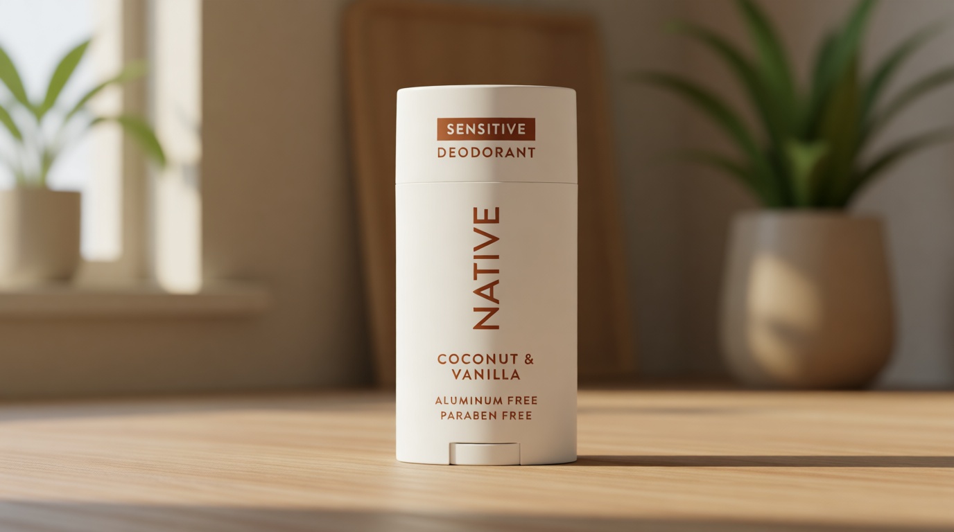 Native Sensitive Deodorant Contains Naturally Derived Ingredients, 72 Hour Odor Control | Deodorant for Women & Men, Aluminum Free with Baking Soda, Coconut Oil and Shea Butter, Coconut & Vanilla