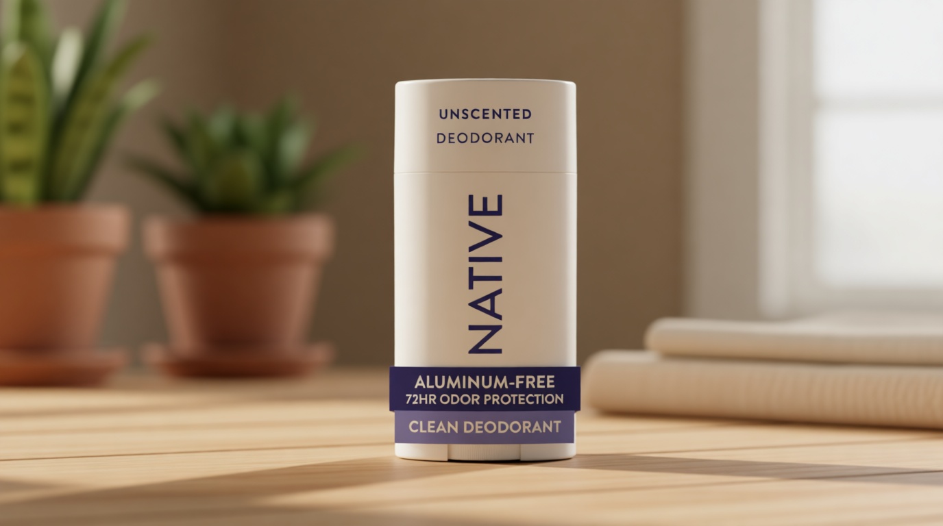 Native Deodorant Contains Naturally Derived Ingredients, 72 Hour Odor Control, Deodorant for Women and Men, Aluminum Free, Unscented 2.65oz