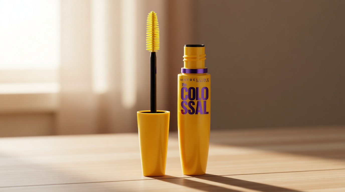 Maybelline Volum' Express Colossal Washable Mascara Makeup, Volumizing, Glam Black, 1 Count
