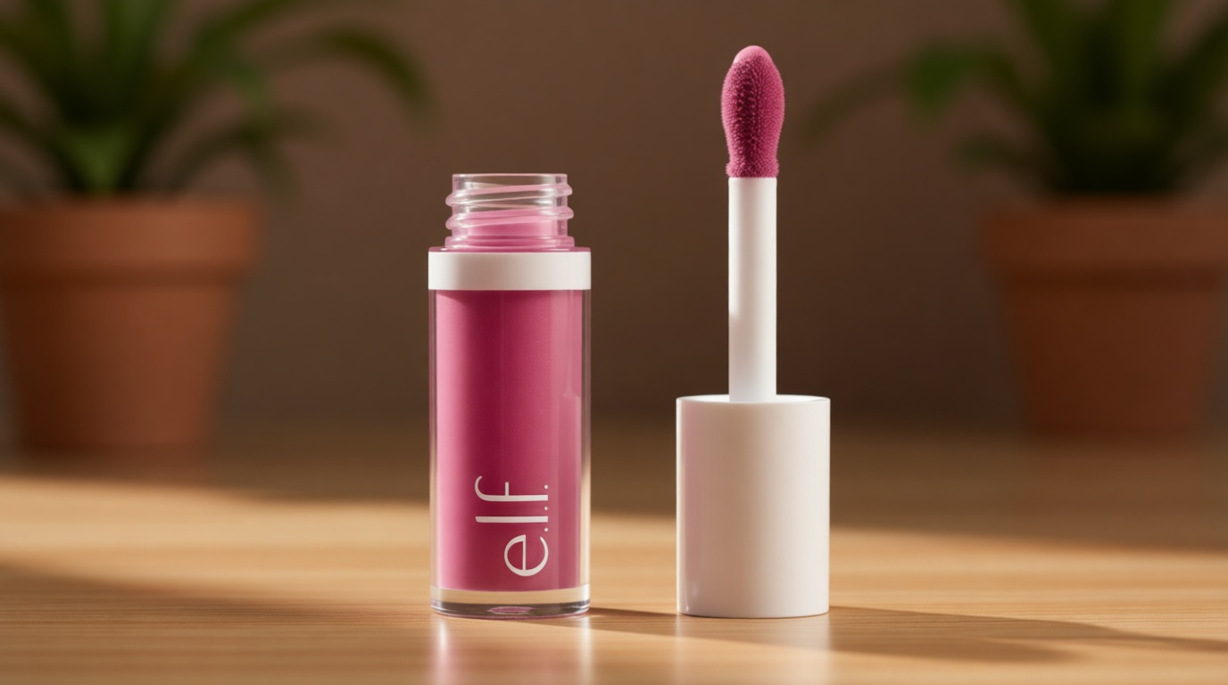 e.l.f. Camo Liquid Blush, Long-lasting Liquid Blush For High-pigment Color, Creates A Soft, Dewy Finish, Vegan & Cruelty-free, Bold-Faced Lilac