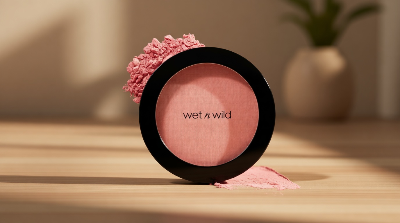 wet n wild Color Icon Blush, Effortless Matte Natural Sheer Glow & Seamless Blend, Luxuriously Infused Smooth Jojoba Oil, Cruelty-Free & Vegan - Pinch Me Pink