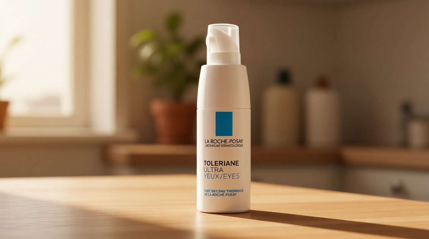 La Roche-Posay Toleriane Dermallergo Eye Cream Soothing Repair Moisturizer, Soothes and Comforts Sensitive Skin, Allergy Tested, Fragrance Free, Alcohol Free, Formerly Toleriane Ultra Eyes
