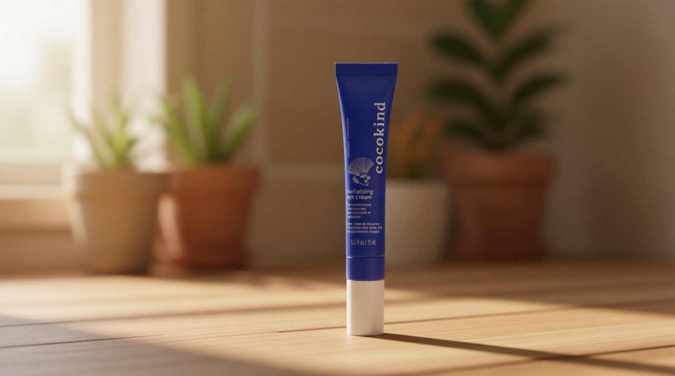 Revitalizing Eye Cream by Cocokind, Depuff & Reduce Fine Lines and Wrinkles, Cream for Firmer and Brighter Looking Eye Area, Hydrating with a Cool Metal Applicator Tip, 0.5 Fl Oz
